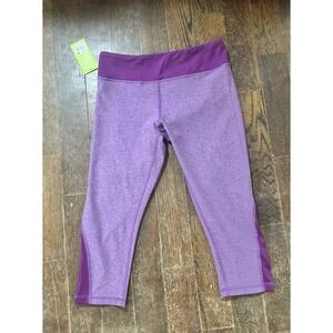 NWT Womens MARIKA TEK Performance‎ Fitted Sanded Striking Purple Capris M